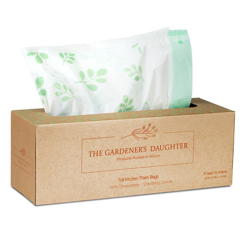 Compostable 13 Gallon Trash Bags - Evergreen